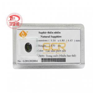 Viên saphir an khang phù hợp với người mệnh hỏa và mệnh mộc.
