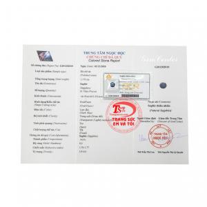 Có giấy kiểm định đá quý.