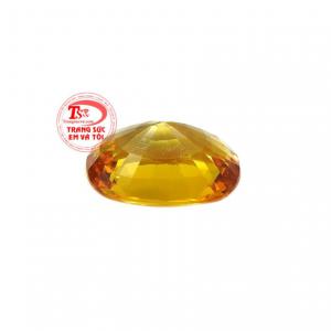 Viên saphir vàng bình an mang đến may mắn cho người dùng