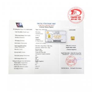 Viên saphir vàng đại cát giao hàng nhanh chóng