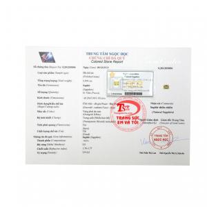 Viên saphir vàng sang trọng có giấy kiểm định đá quý uy tín