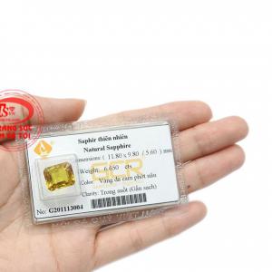 Viên saphir vàng tài lộc thích hợp làm các món trang sức cao cấp