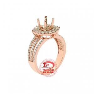 Vỏ nhẫn nữ kim cương quyến rũ với kiểu dáng sang trọng, phong cách. 