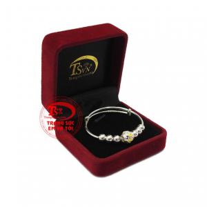 Vòng bạc ngộ nghĩnh cho bé nhận đặt chế tác theo yêu cầu.