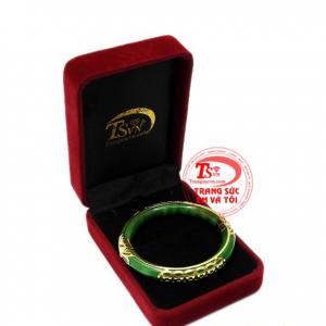Vòng Jadeite bọc vàng kim tiền đảm bảo uy tín chất lượng