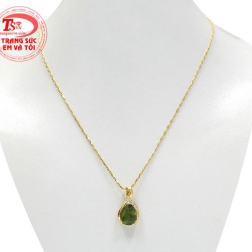 Bộ mặt dây Saphir thanh lịch