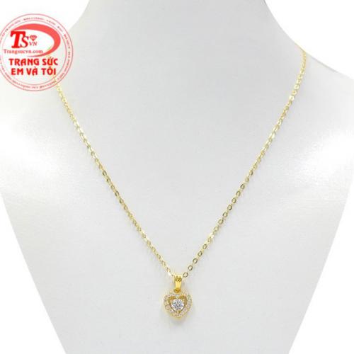 Bộ mặt dây trái tim xinh xắn