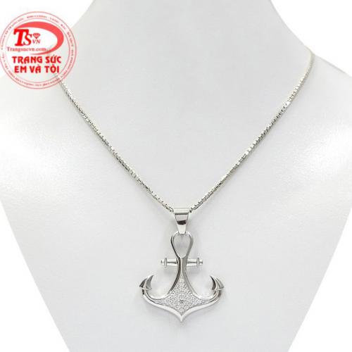 Bộ mặt dây vàng trắng mỏ neo