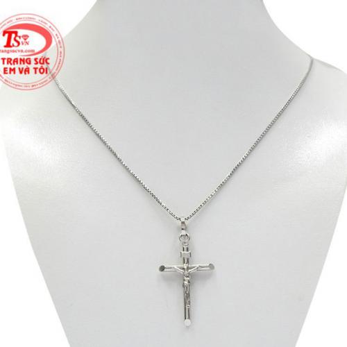 Bộ mặt thánh giá vàng trắng jesus