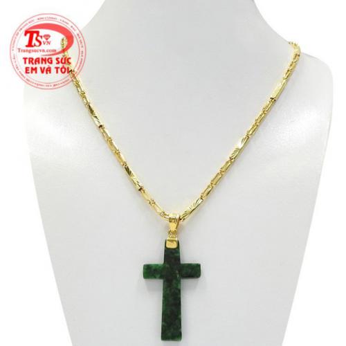 Bộ thánh giá cẩm thạch vàng tây