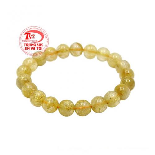 Chuỗi tay thạch anh tóc 9mm đẹp