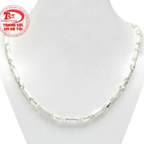 Dây chuyền bạc nam thương hiệu