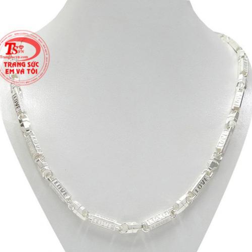 Dây chuyền nam bạc nổi bật