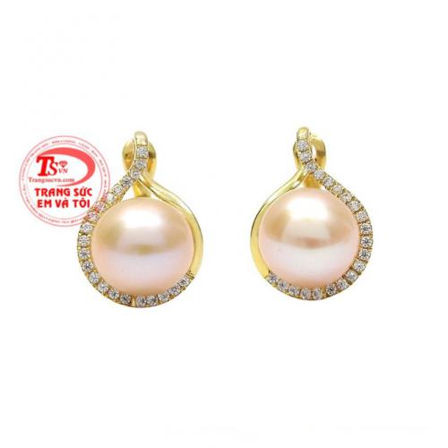 Hoa tai ngọc trai trang nhã