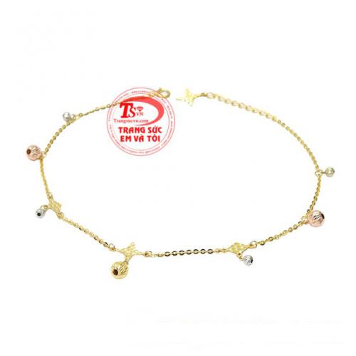 Lắc chân nữ vàng thời thượng