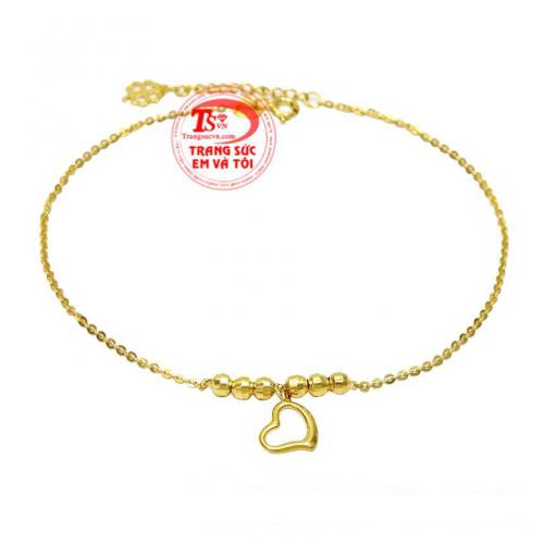 Lắc chân trái tim dễ thương