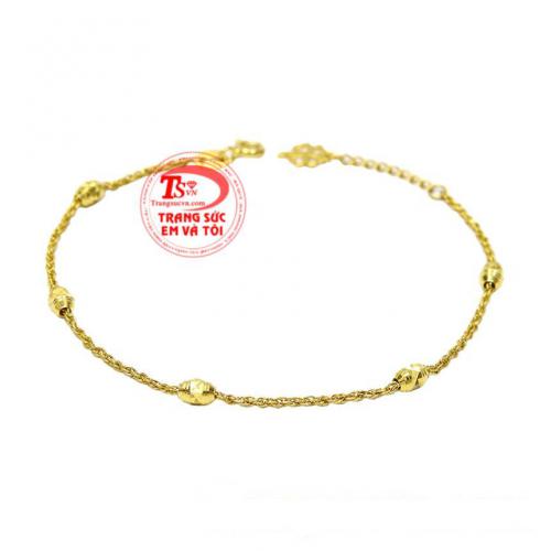 Lắc tay vàng thanh mảnh