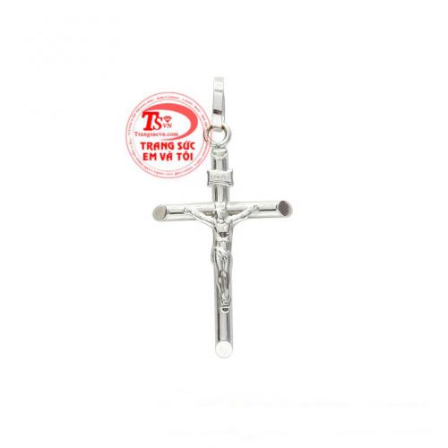 Mặt thánh giá vàng trắng jesus