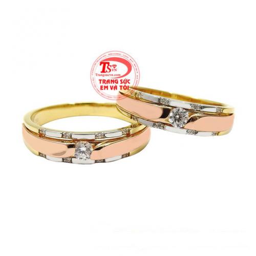 Nhẫn cưới vàng cam kết ngọt ngào