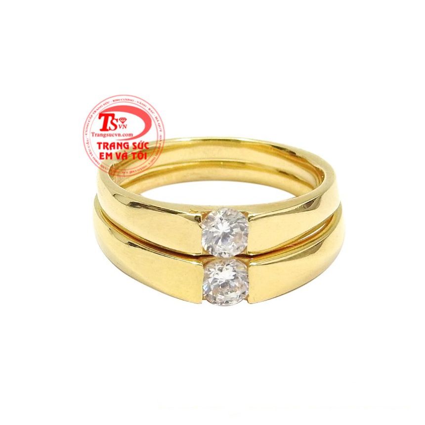 Vậy hãy để chiếc nhẫn cưới vàng hạnh phúc giản đơn này nhắc nhở bạn mỗi ngày.