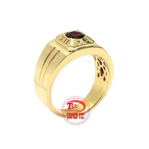 Nhẫn nam granat lịch lãm