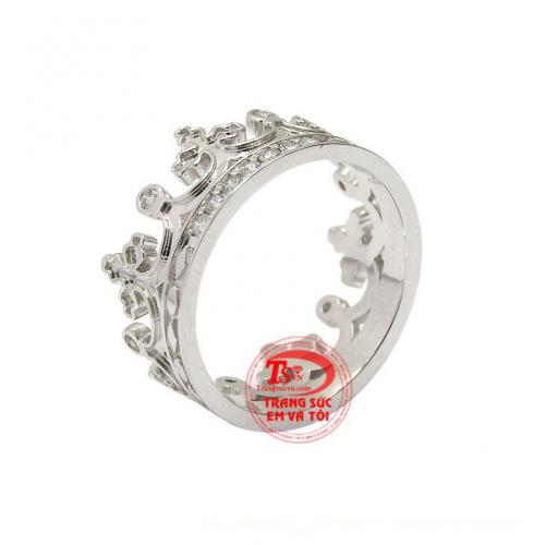 Nhẫn nam kim cương vương miện