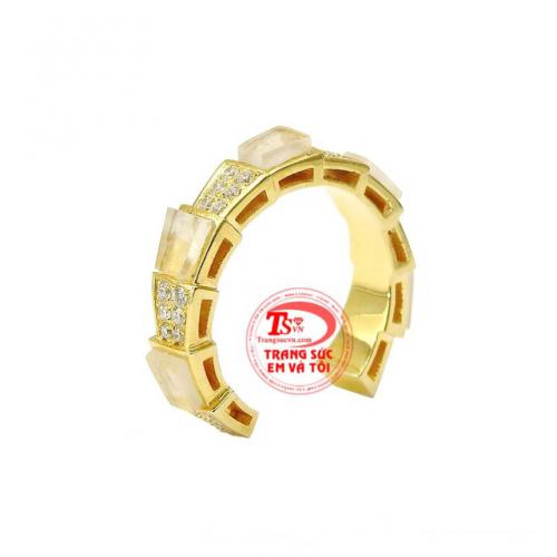Nhẫn nữ đá mặt trăng cá tính