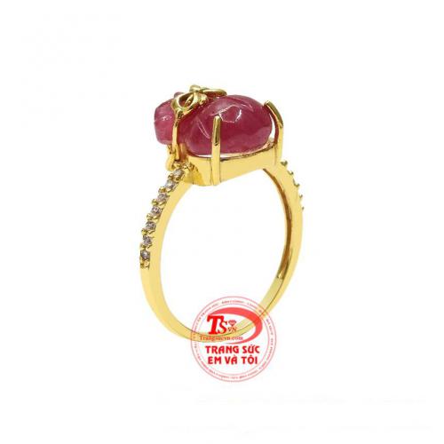 Nhẫn nữ Ruby lộc phát