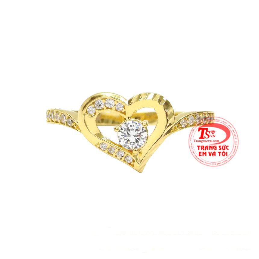 Chiếc nhẫn này không chỉ tôn vinh nét đẹp của các nàng mà còn giúp cho đôi bàn tay của xinh yêu được sáng và nổi bật hơn. 