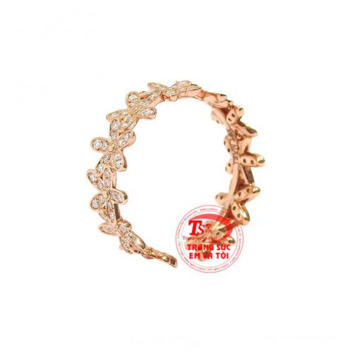 Nhẫn nữ vàng hồng thời trang