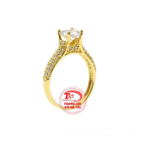 Nhẫn nữ vàng màu quyến rũ