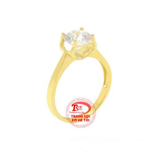 Nhẫn nữ vàng màu xinh xắn