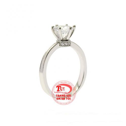 Nhẫn nữ vàng trắng rạng ngời