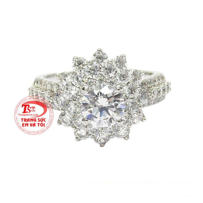 Nhẫn vàng trắng quý cô lấp lánh sự lựa chọn rạng rỡ dành cho phái đẹp.