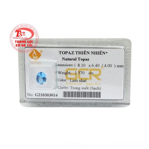 Viên topaz thiên nhiên an nhiên