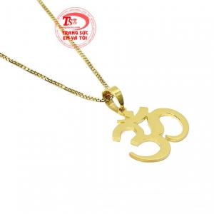 Bộ mặt dây chữ độc đáo hiện đại thanh toán an toàn.