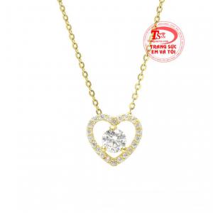  Bộ mặt dây trái tim thanh tú bảo hành chu đáo.