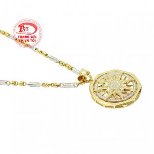 Bộ mặt dây vàng hào quang thời thượng thanh toán an toàn.