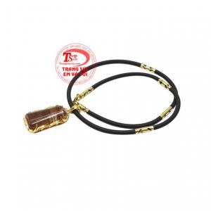 Bộ mặt thạch anh tóc bọc vàng sành điệu