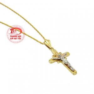 Bộ mặt thánh giá vàng cầu nguyện nhận đặt chế tác theo yêu cầu