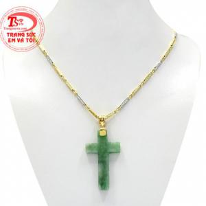 Bộ mặt thánh giá vàng jadeite