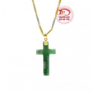  Bộ mặt thánh giá vàng jadeite bảo hành chu đáo.