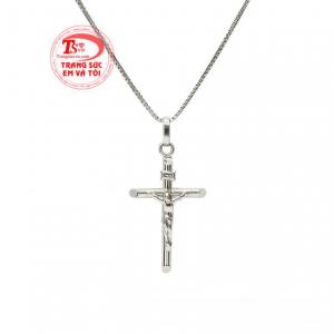 Bộ mặt thánh giá vàng trắng jesus nhận đặt chế tác theo yêu cầu.