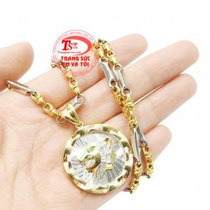 Bộ mặt vàng báo mạnh mẽ vàng 18k thời trang giao hàng nhanh trên toàn quốc.