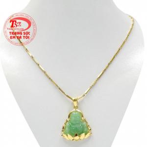 Bộ phật di lặc may mắn jadeite được chế tác tỉ mỉ, tinh tế và hợp phong thủy. 