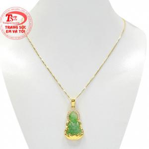 Bộ phật Quan Âm an vui ngọc cẩm thạch thiên nhiên màu sắc đẹp, chất lượng cao.