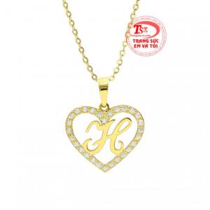 Bộ trang sức chữ H nổi bật nhận đặt chế tác theo yêu cầu.