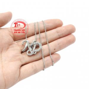 Bộ trang sức chữ NP đẹp nhận đặt chế tác theo yêu cầu.