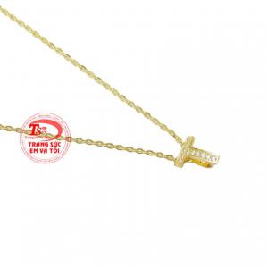 Bộ trang sức chữ T nhỏ xinh được bảo hành chu đáo