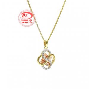 Bộ trang sức may mắn vàng tây bảo hành uy tín